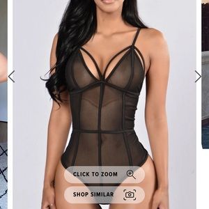 BNWT Mesh Strappy Bodysuit